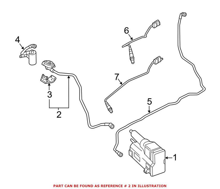 BMW Evaporative Emissions System Leak Detection Assembly 16137300683